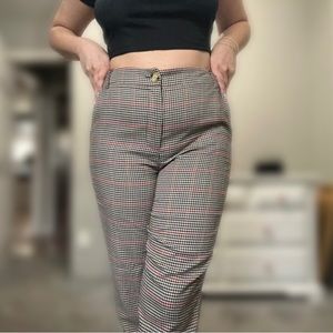 RSQ Plaid Single Button Trousers